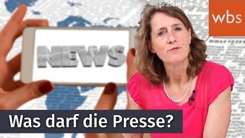 YouTube-Video: Was darf die Presse und wo sind die Grenzen? | WBS - Die Experten