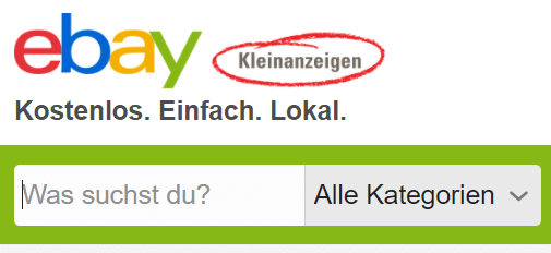 Screenshot Ebay Kleinanzeigen